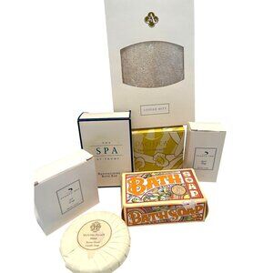 Body Soap Lot Spa Luxury Facial Travel Mini Loofah Vanilla Orchid Savon Doux Set